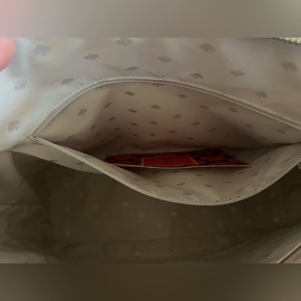Kate Spade Glitter Silver Tote Bag - Picture 10 of 12